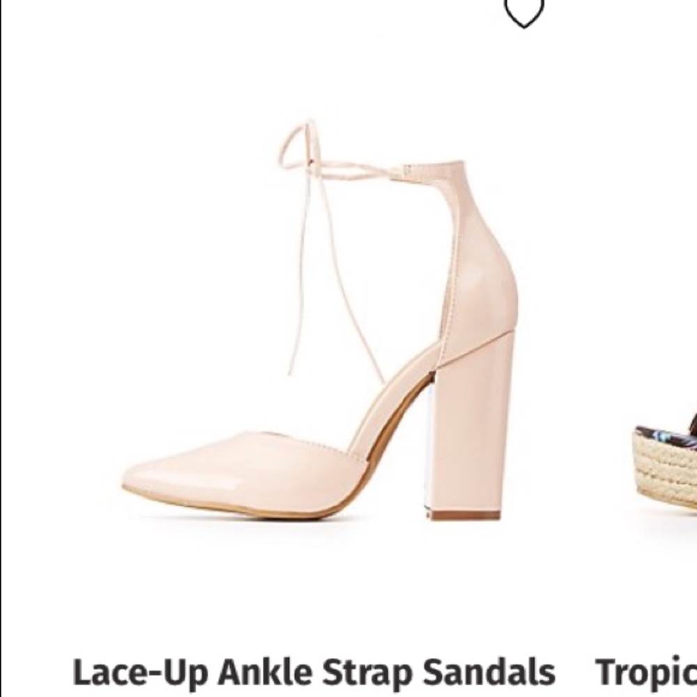 Charlotte Russe lace up heels